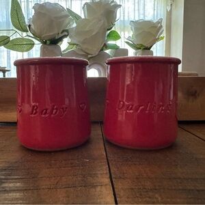 LIMITED Winter 2025 La Fermiere Glazed Yogurt Pots Valentine's Red BABY DARLING